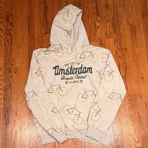 Gray Amsterdam Bicycle Hoodie